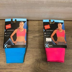 2 Hanes Racer Back Sports bras